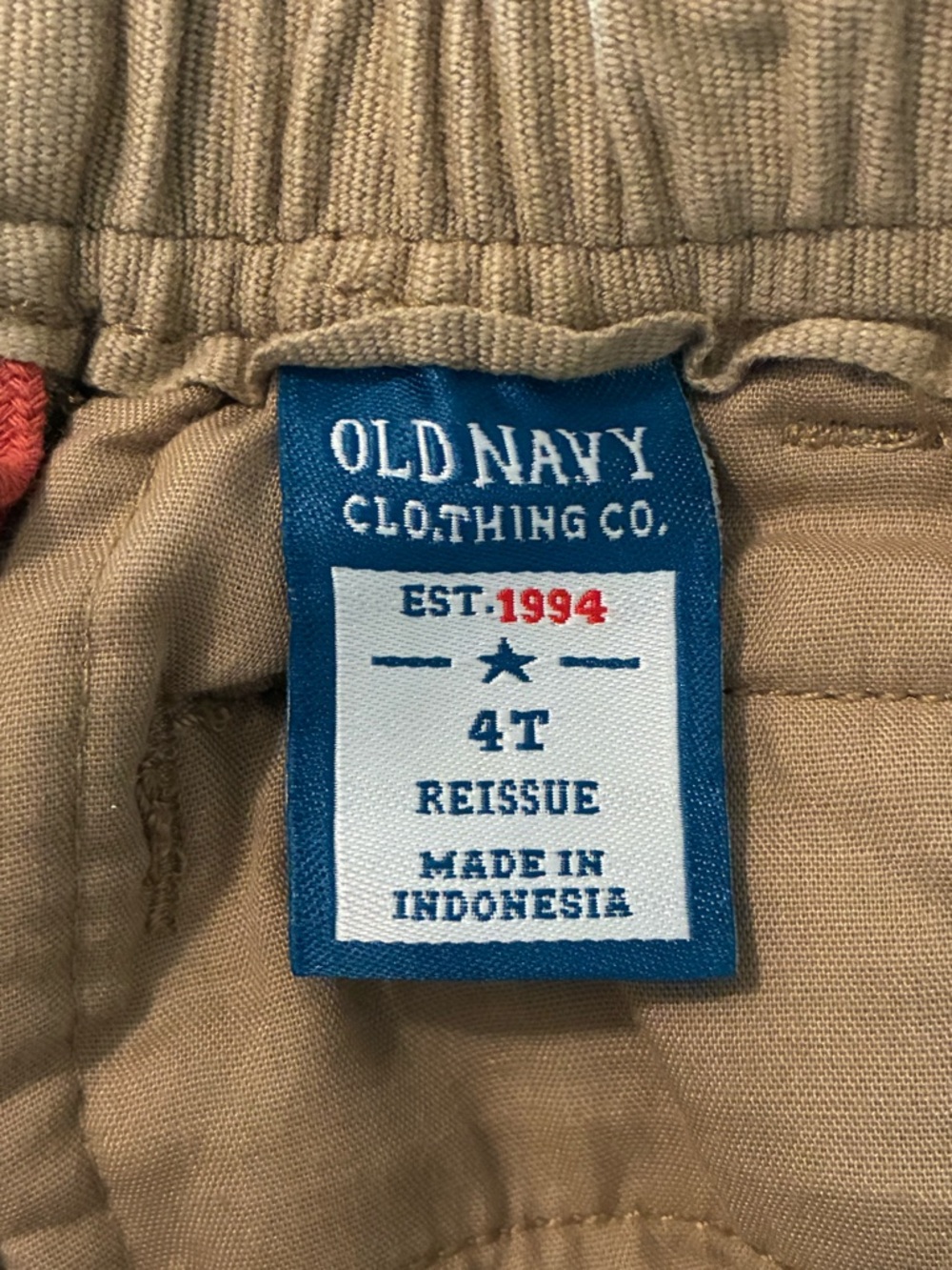 Old Navy ‘90’s Baggy Tan Cargo Pants for Kids. Size 4T. - Picture 4 of 12
